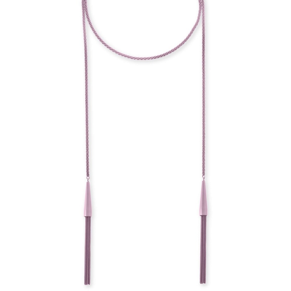 Kendra Scott Lilac Matte Phara Tassel Necklace NEW - Picture 7 of 8